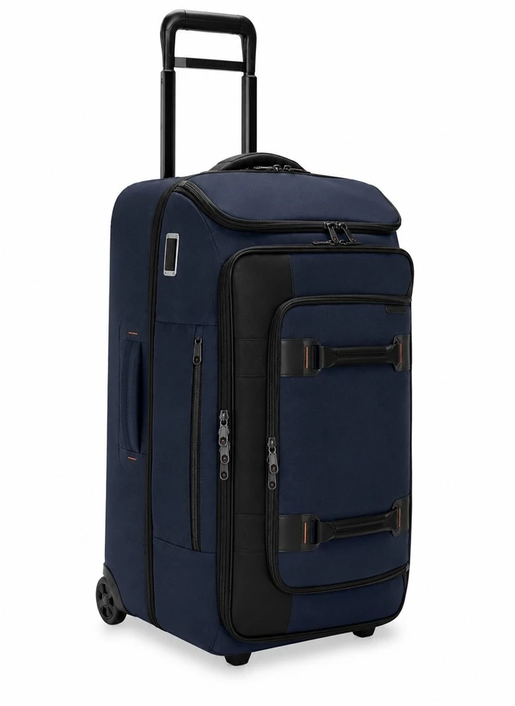 Midnight Navy Nylon Travel Roller Bag
