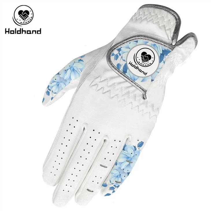 Super Comfortable Guaranteed Stylish Logo OEM Fashion Pattern PU Leather Golf Gloves