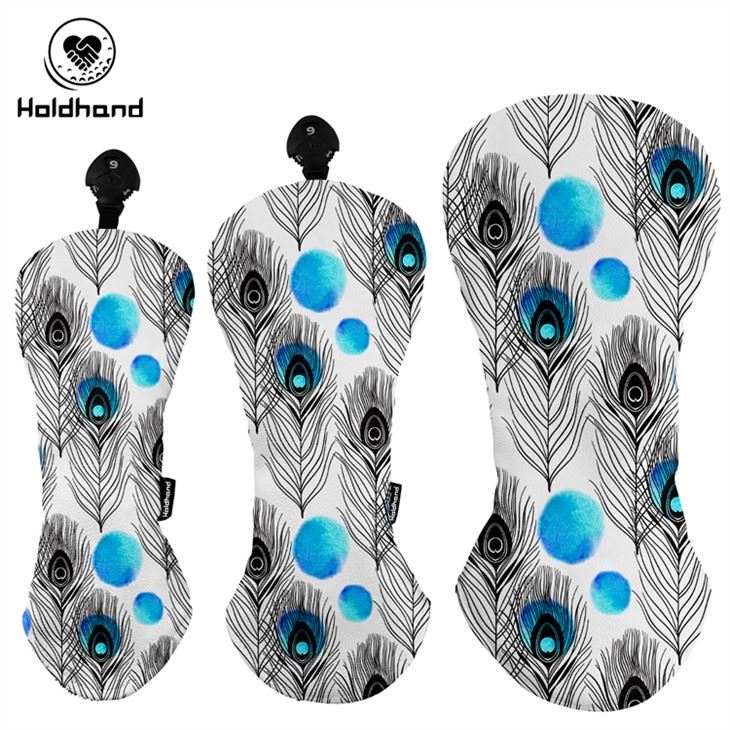 Disinn Nizza ta 'Quailty Għoli Ipproteġi l-Qoxra tar-ras tal-Każin tal-Golf għal Sewwieq Fairway Wood Hybrid PU Ġilda Golf Headcovers OEM Custom Logo